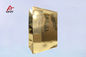 Porcellana Sacchetti della spesa brillanti su misura della carta della laminazione di Glod con la maniglia brillante dell&#039;oro esportatore