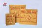 Porcellana LOGO di carta su misura delle borse del regalo riciclato Kraft che stampa la superficie gialla della stagnola di colore esportatore