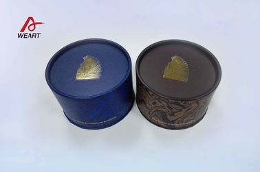 Porcellana Piccoli contenitori di regalo rotondi di timbratura caldi di superficie dei gioielli per il pacchetto dell&#039;anello, riciclati fabbrica