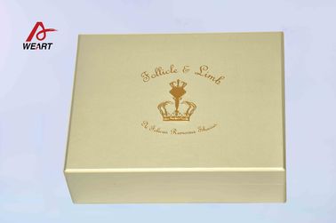 Porcellana Tipo su misura gioielli superficie timbrata calda del libro della scatola di carta di colore dell&#039;oro della scatola distributore