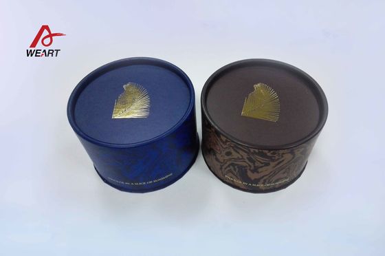Piccoli contenitori di regalo rotondi di timbratura caldi di superficie dei gioielli per il pacchetto dell'anello, riciclati